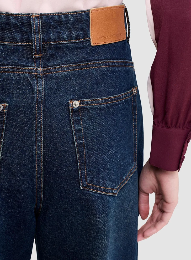 French Connection Drk Indigo Denim Wsh Dallas Denim Balloon Leg Jeans for Women | Best Price UAE